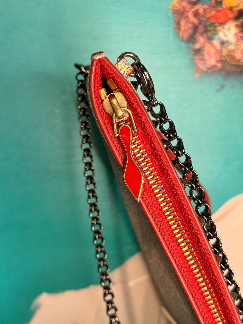 Christian Louboutin Multicolor Spiked Crossbody - Picture 5 of 11